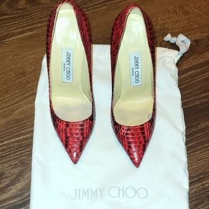 Jimmy Choo Snakeskin Pumps ❤️